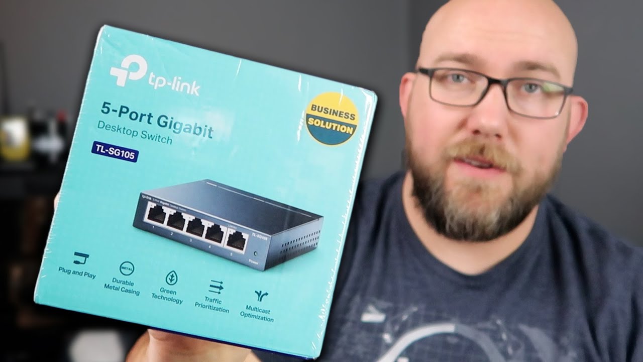 Switch RJ45 5 ports 10/100/1000Mbps Boîtier métal TP-LINK