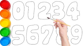 1234567890 // Learn to Draw Numbers 123 for Kids // KS ART