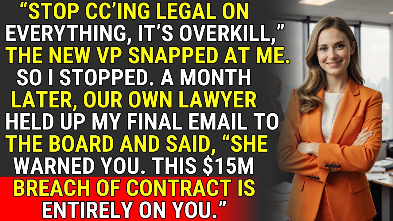 My VP Told Me to Stop CC'ing Legal—So I Did. It Cost Him $15M. ♟️