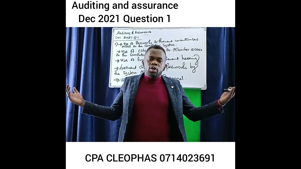 Auditing and assurance revision questions