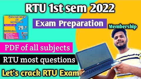 RTU 1st sem exam preparation 2022 | How to pass offline engineering exams | RTU Exam update