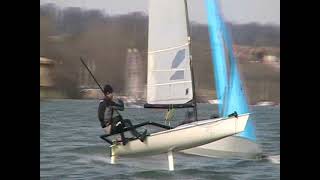 RS600 Dinghy FOILING (Hydrofoil) Action