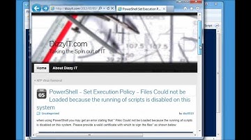PowerShell Set ExecutionPolicy