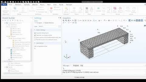 Finite Element Analysis of Simply Supported Beam in COMSOL Multi-Physics