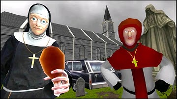 Nun and Monk Neighbor Escape 3D - Level 8 - Gameplay