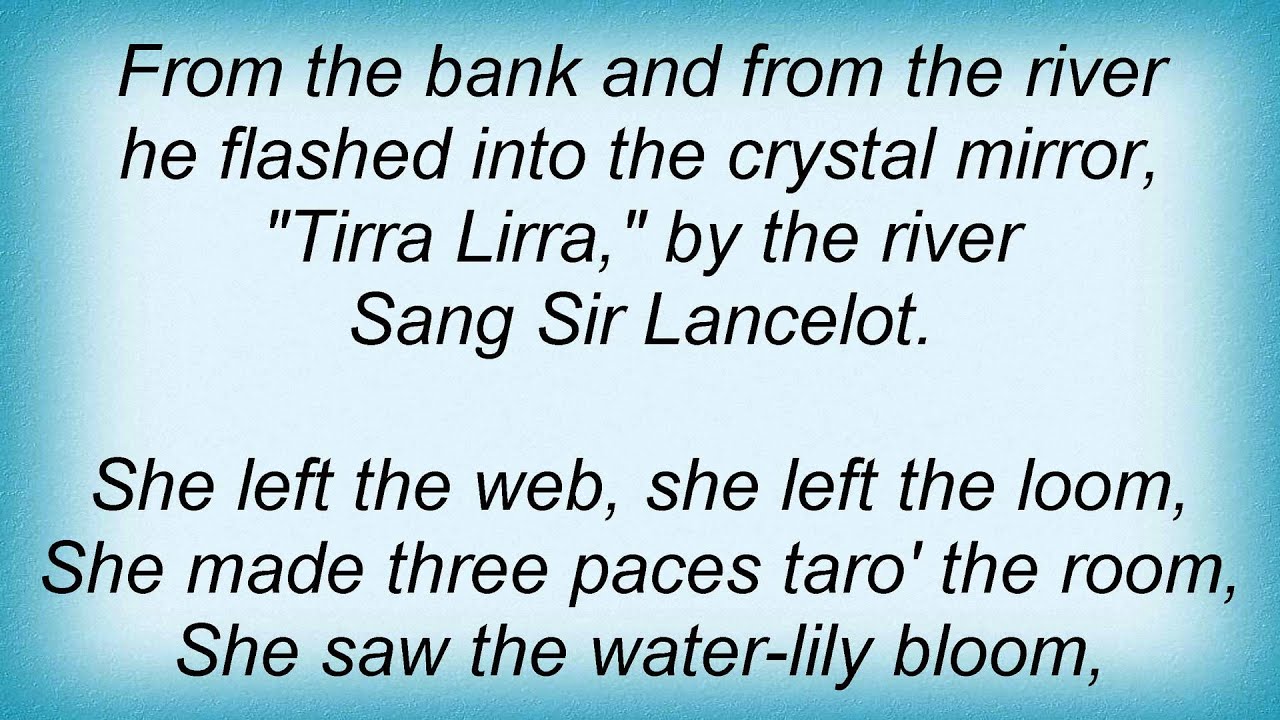 loreena-mckennitt-the-lady-of-shalott-lyrics-youtube