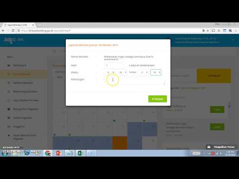 Tutorial / cara Input Aktivitas  Pada  Aplikasi ERK #2