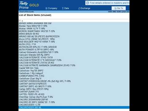 Tally me Unused Items Ek Saath Kaise Delete Kare? 🚀 #TallyPrime #shorts