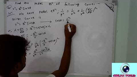 pedal equation example  differential calculus and its application 2