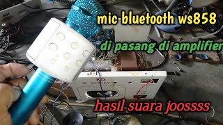 cara memasang mic bluetooth di power amplifier