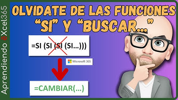 Aprende a Utilizar la Función CAMBIAR y Reemplazar las Funciones SI y BUSCARV en Excel