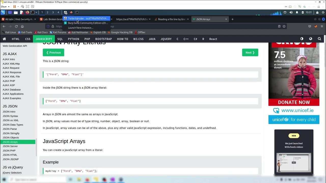 Lab: Broken brute-force protection, multiple credentials per request ...