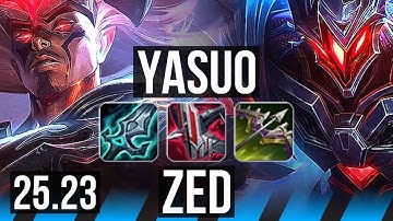 YASUO vs ZED (MID) | KR Master | 25.23