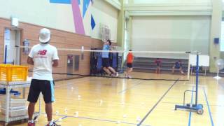 Badminton lesson 20150608(MON) - random 1