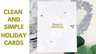 Clean and Simple Elegant Holiday Cards
