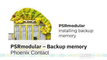 PSRmodular – Installing backup memory