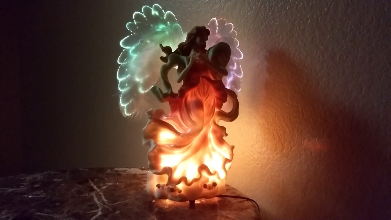 Moving wings fiber optic resin angle YouTube