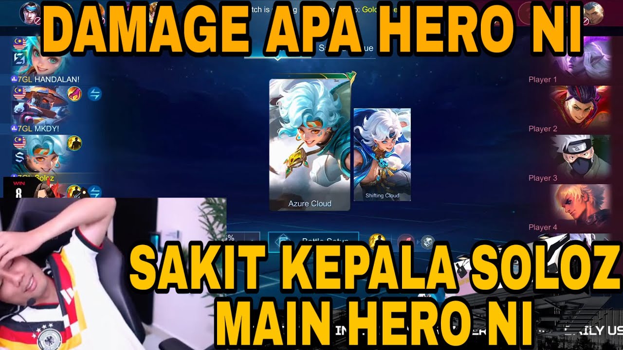 SAKIT KEPALA SOLOZ MAIN HERO NI DAMAGE BAPAK BESAR GILA