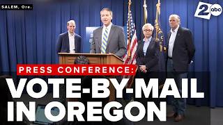 Full Press Conference: Oregon leaders discuss vote-by-mail, ballot rejections ahead of election