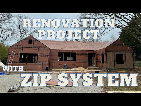 Renovation project with Zip system wall sheating - YouTube