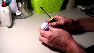 Carving A Face On A Golf Ball Part 1