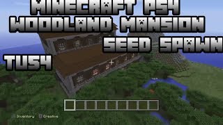 MineCraft Console tu54 | WoodLand Mansion Seed Spawn!