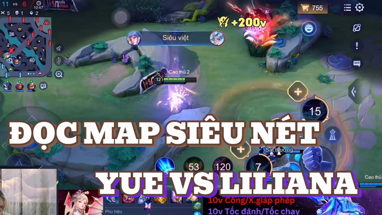 Đại Chiến Đọc Map Siêu Nét Cực Căng Giữa Yue Với Liliana