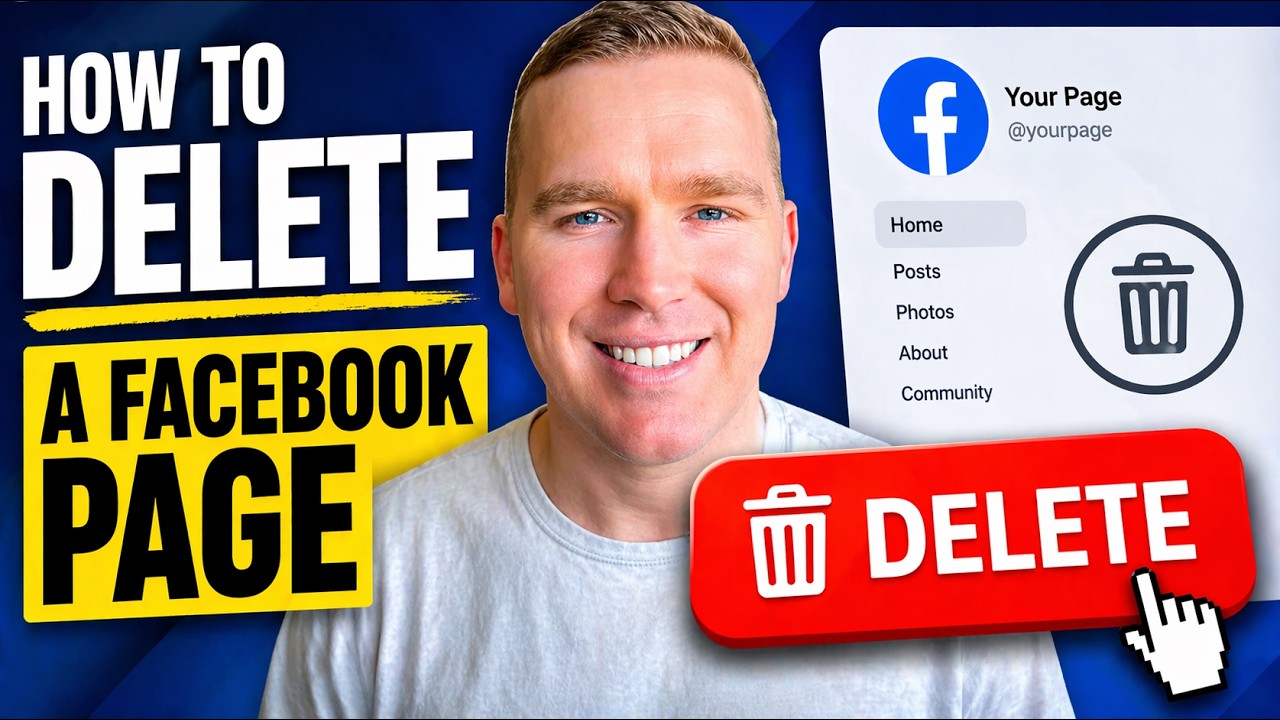 How To Delete A Facebook Page | Step By Step Tutorial - YouTube