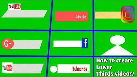 YouTube Lower Third green screen Kaise banaye | Green screen social media Lower Third no copyright