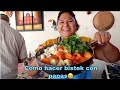 Hoy preparamos bistek con papas😋y papitas en salsa verde🤤+viví😳eso decía me decía mi abuela 👵