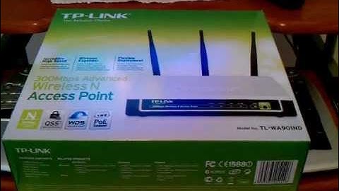 TP-LINK TL-WA901ND 300Mbps  Access Point, repeater setup.