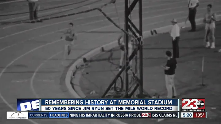 50 year anniversary of Jim Ryun setting mile world record at BC's Memorial Stadium