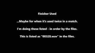 WWE Smackdown vs. Raw 2009 - All Sound Effects