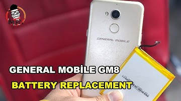 How To General Mobile GM8 Battery Replacement.Battery change.