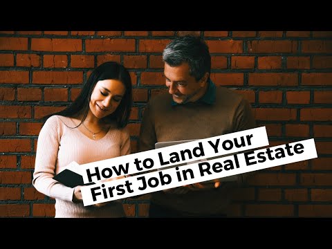 Video: How To Get A Job As A Realtor