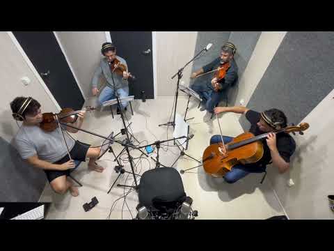 Gravação com Quarteto de cordas (Strings) ￼Rodrigo Alves (Prod e Arr) e Marcos Scheffel (Transc)