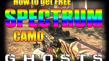 How to get SPECTRUM CAMO for Free! Call of Duty Ghosts Tutorial