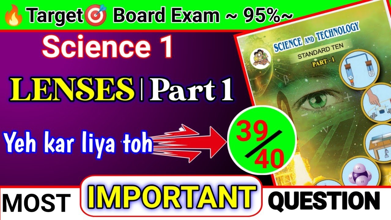 Lenses |Science 1|🚨IMPORTANT QUESTION🚨|Class 10|jeeneus minds|maharshtra board|Board 2024|