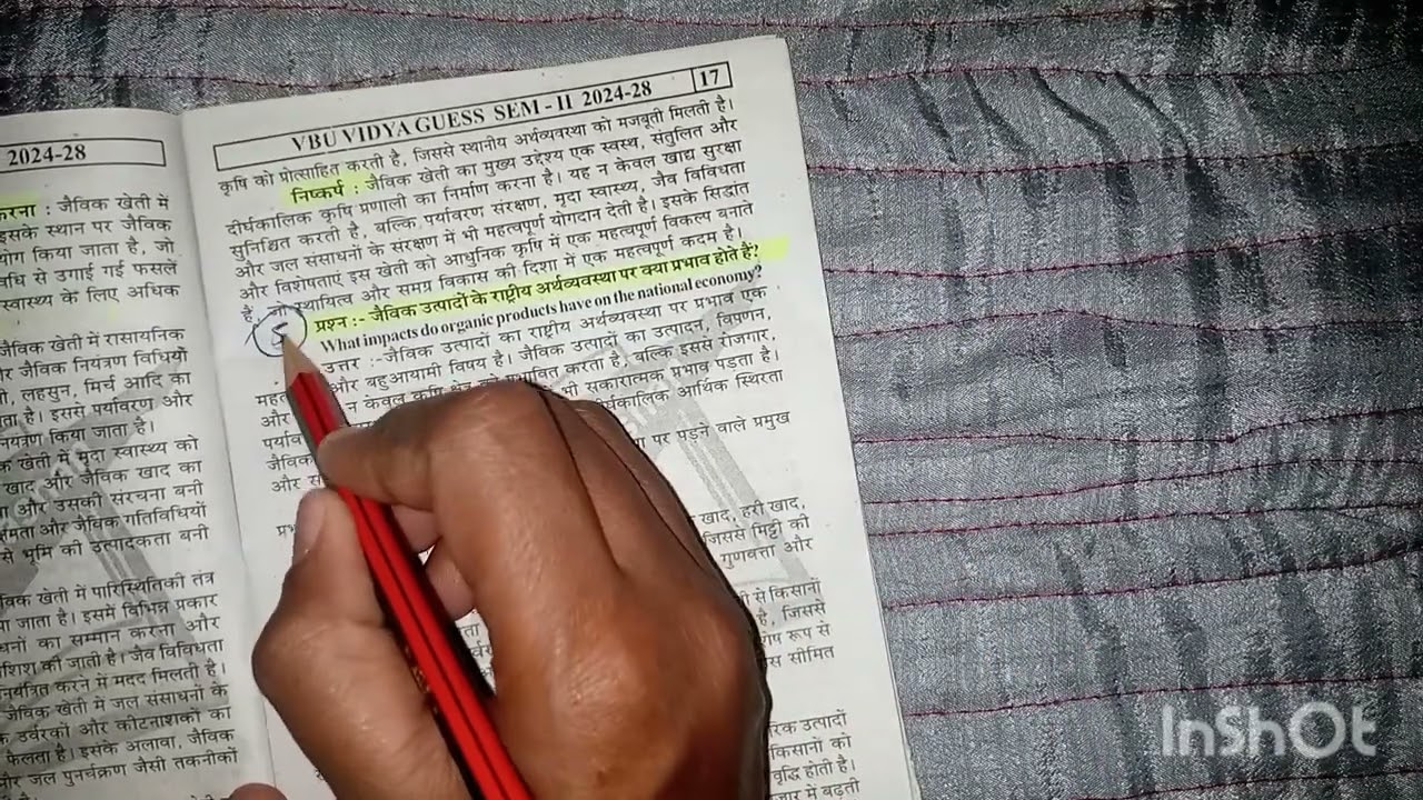 #syllabus 2024-2028  MN -II Principles of organic farming B.A Semester 2nd Year #Semester2nd