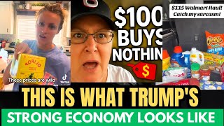 Americans Furious:$100 Can't Even Buy Groceries Anymore 
