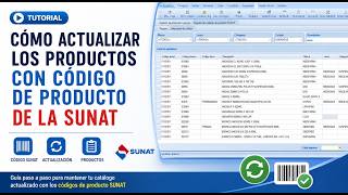 Actualizacion de codigo de productos SUNAT screenshot 1