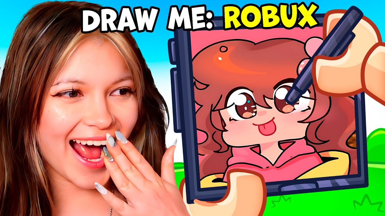Профессиональный художник против ваших аватаров Roblox в игре Roblox Draw Me..