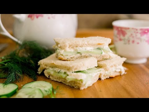 How to make English Tea CUCUMBER finger sandwiches