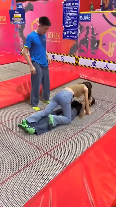 This Trampoline Is So 🤣🤣Fun Why Didn't We Just Start Jumping Around Like This When We Were Kids