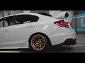 Bagged FB6 On Cosmis XT206 9th Gen Civic Si 
