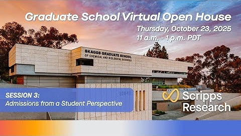 2025 Graduate Program Open House - Pt. 3: Admissions from a Student Perspective