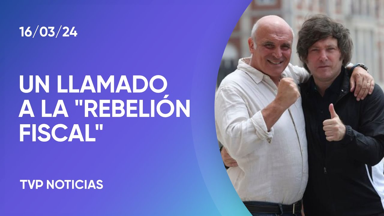 Milei respaldó el llamado de Espert a la "rebelión fiscal" contra ...