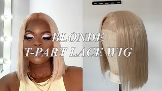 Start To Finish 613 Blonde Straight bob Wig install(Beginner Friendly) ft. Amanda Hair