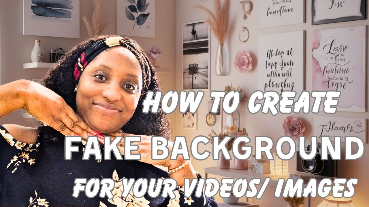 This is a Fake Background l Learn How to Change the Background of a ...
