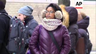 It is the fourth straight day of bitter cold in Chicago, with temperatures hovering close to zero. (